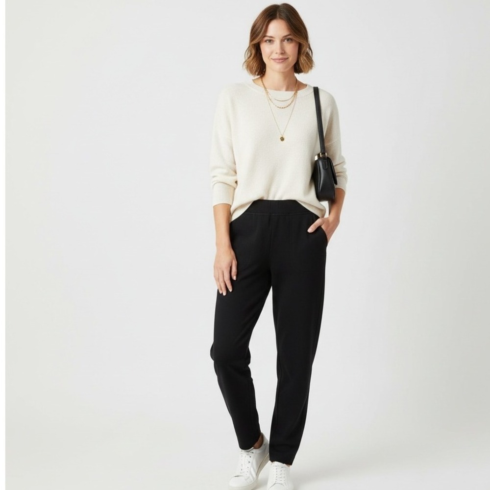 Duluth Trading Flex Fit Work Pants Lx31 Women Black Cotton Spandex Stretch
